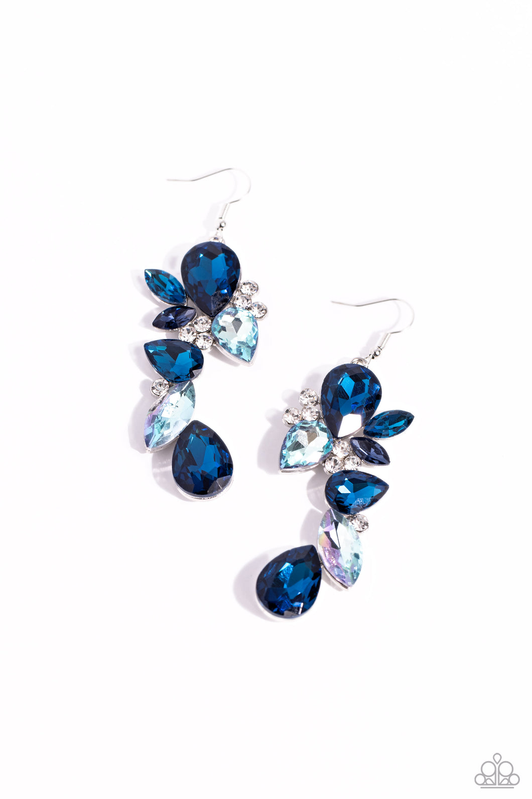 Fancy Flaunter - Blue Earrings