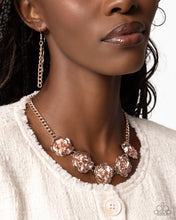 Load image into Gallery viewer, Refreshing Roses - Rose Gold Paparazzi Necklace
