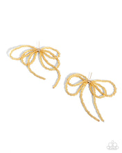 Load image into Gallery viewer, Sophisticated Sprinkle - Gold Paparazzi Earrings
