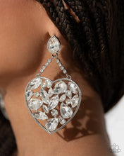 Load image into Gallery viewer, Glittery Gait - White Earrings
