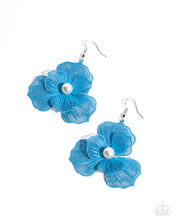 Load image into Gallery viewer, PETAL the Score - Blue Paparazzi Earrings
