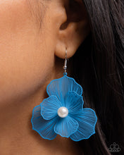 Load image into Gallery viewer, PETAL the Score - Blue Paparazzi Earrings
