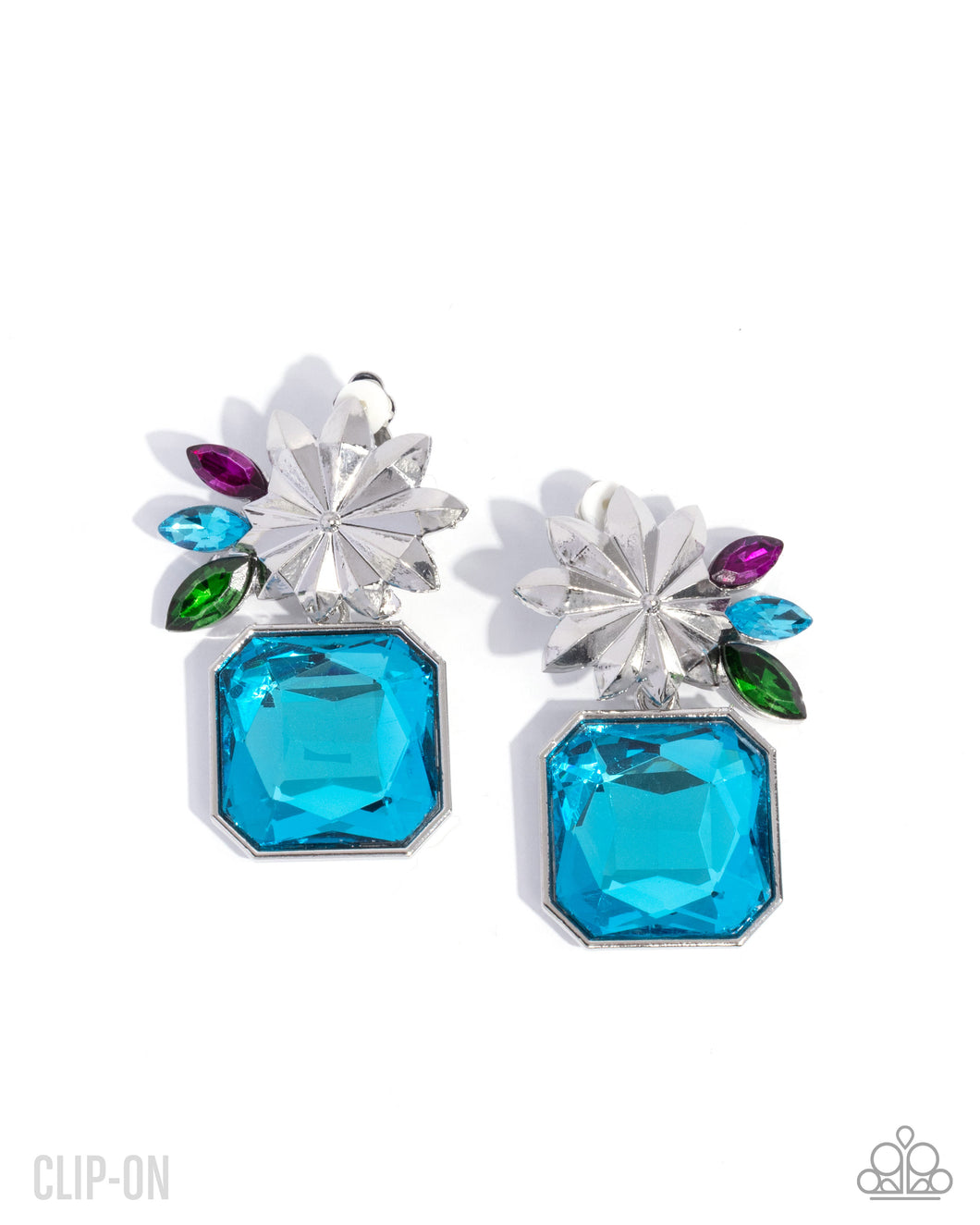 Paparazzi 💕Lush Lure - Blue💕 Clip-on Earrings