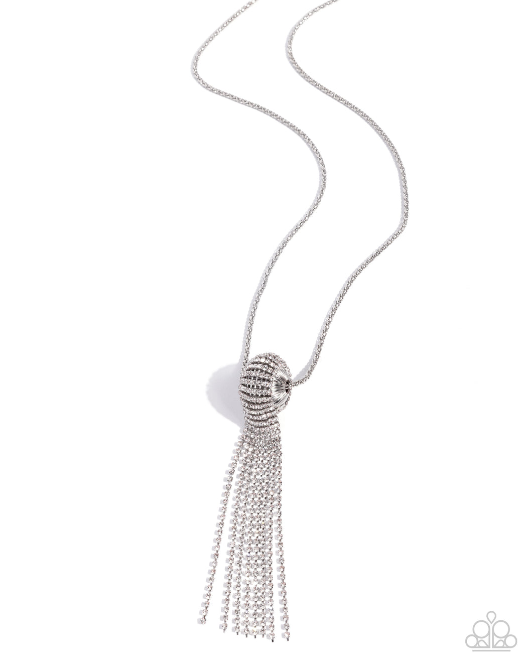 A Glimpse  of Elegance  Cohort - White Paparazzi Necklace