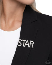 Load image into Gallery viewer, Paparazzi 💕Superstar Sum - White 💕 Brooch
