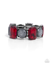 Load image into Gallery viewer, Cloudy Conversation Red Bracelet
