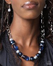 Load image into Gallery viewer, Pearly Patron Blue Necklace
