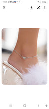 Load image into Gallery viewer, Rose Review Silver Anklet
