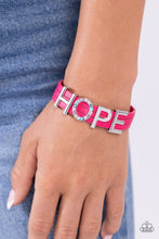 Load image into Gallery viewer, Hopeful Haute Pink Bracelet
