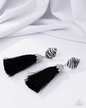 Load image into Gallery viewer, Iconic Zebra Black Paparazzi Earrings
