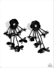 Load image into Gallery viewer, Floral Future Black Post Earring
