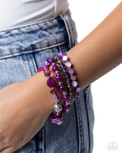 Load image into Gallery viewer, Thriving Tapestry - purple - Paparazzi bracelet
PAPARAZZI JEWELRY SKU: P9SE-PRXX-228XX
