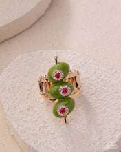 Load image into Gallery viewer, Mystical Martini Green Ring

