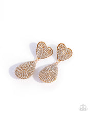 Load image into Gallery viewer, Sweetheart Sway Gold Post Earrings
