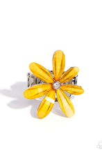 Load image into Gallery viewer, Floral Feasibility Yellow Ring
