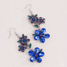 Load image into Gallery viewer, Paparazzi-Breathtaking Bloom Blue - Earrings
