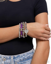 Load image into Gallery viewer, Poetically Plush Purple Bracelet
