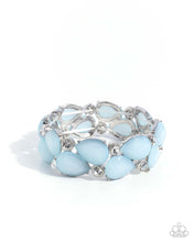 Load image into Gallery viewer, Spirited Sashay - Blue Bead Silver Stretchy Bracelet - Paparazzi

