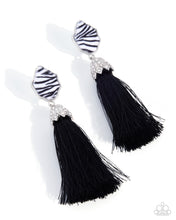 Load image into Gallery viewer, Iconic Zebra Black Paparazzi Earrings
