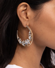 Load image into Gallery viewer, Refined Rewind Gold Hoop Earring
