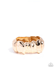 Load image into Gallery viewer, Warped  Wheelhouse Paparazzi Gold Bracelet
