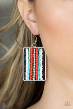 Load image into Gallery viewer, Paparazzi Beadwork Wonder Red Earrings
