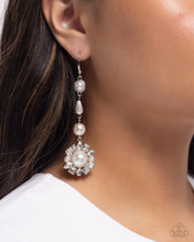 Load image into Gallery viewer, Pearly Plot Twist White Earrings
