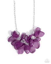 Load image into Gallery viewer, Fancy Fabric Purple Necklace
