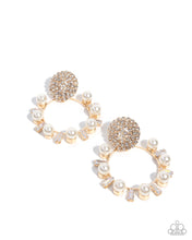Load image into Gallery viewer, Wistfully Waltzing - gold - Paparazzi earrings
