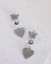 Load image into Gallery viewer, Lighthearted Luminescent - white - Paparazzi earrings
