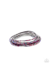 Load image into Gallery viewer, Rhinestone Review Pink Paparazzi Bracelet
