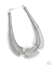 Load image into Gallery viewer, Paparazzi - Carefree Coils Silver  Necklace
