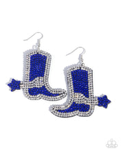 Load image into Gallery viewer, Paparazzi-Benevolent Boot Blue  Earrings
