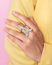 Load image into Gallery viewer, Eiffel Tower Ease Gold Paparazzi Ring
