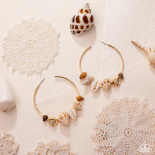 Load image into Gallery viewer, Seashell Sonnet Gold Hoop
