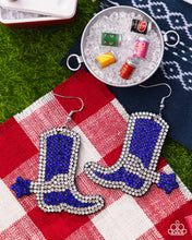 Load image into Gallery viewer, Paparazzi-Benevolent Boot Blue  Earrings
