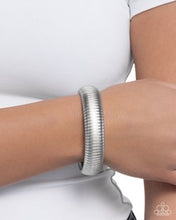 Load image into Gallery viewer, Fringe Formal Silver Necklace and  Bracelet Set
