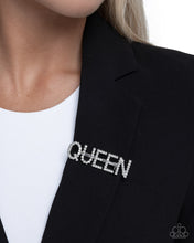 Load image into Gallery viewer, Queen Behavior - white - Paparazzi Brooch
