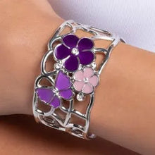 Load image into Gallery viewer, Whimsical Watercolor Purple Paparazzi Bracelet
