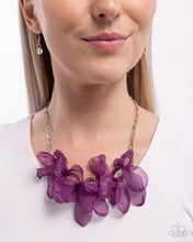 Load image into Gallery viewer, Fancy Fabric Purple Necklace
