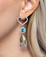 Load image into Gallery viewer, Faceted Frenzy Blue Post Earrings
