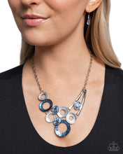 Load image into Gallery viewer, Compelling Circles - blue - Paparazzi necklace
PAPARAZZI JEWELRY SKU: P2RE-BLXX-465XX
