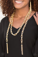 Load image into Gallery viewer, SCARFed for Attention - Gold - Paparazzi
