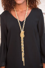 Load image into Gallery viewer, SCARFed for Attention - Gold - Paparazzi

