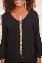 Load image into Gallery viewer, SCARFed for Attention - Gold - Paparazzi
