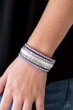 Load image into Gallery viewer, Rock Star Rocker - Purple - Paparazzi Bracelet
