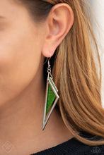 Load image into Gallery viewer, Evolutionary Edge Green - Paparazzi Earrings

