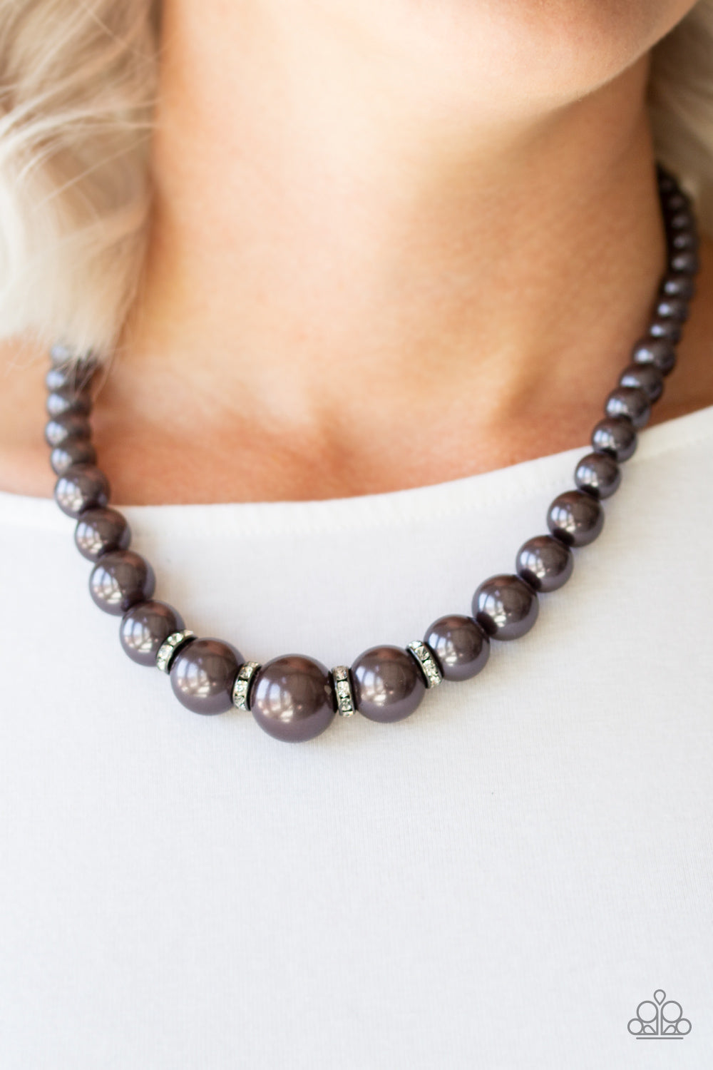 Party Pearls - Black - Paparazzi Necklace
