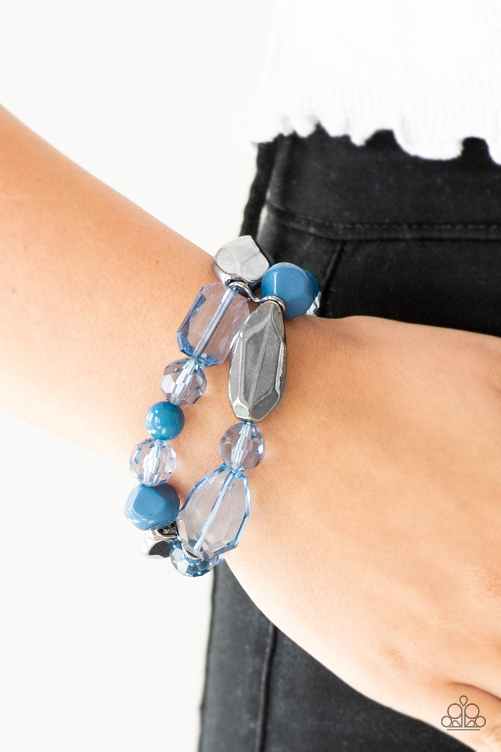 Paparazzi Accessories Rock Candy - Blue Bracelet