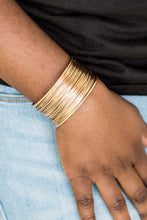 Load image into Gallery viewer, Wire Warrior - Gold Bracelet Paparazzi Accessories
